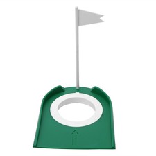 Indoor Outdoor Plastic Putting Cup Practice Aids With Adjustable Hole White