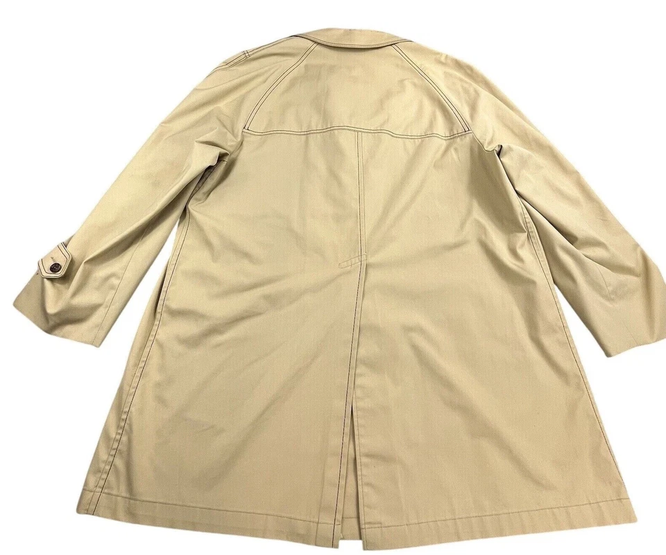 Abrigo de lluvia vintage Jack Nicklaus para hombre 42R tostado repelente de zepel de golf chaqueta de trinchera Foto 2 de 4