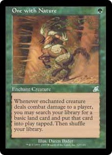 Magic MTG - One with Nature - Geißel - EXC - EN