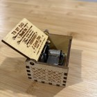 To My Father Love Daughter Hand Crank Wood Music Box You Are My Sunshine Dad — photo 4