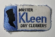 Vintage Master Kleen Dry Cleaners Patch Badge