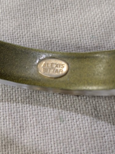 Lote de 3 Brazaletes Alexis Bittar Lucita y Cristal *Ver Descripción* - Imagen 7 de 13