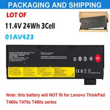 LOT 61 Battery 01AV427 01AV423 for Lenovo Thinkpad T470 T480 T570 T580 P51s P52s