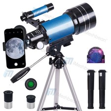 300mm Astronomical Telescope 150X with Phone Adapter Barlow Lens for Kids Gift