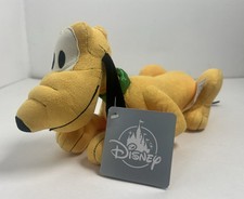 Disney Parks Pluto Vintage Styling Retro Laying Plush Stuffed Animal 11"