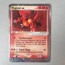 Magmar ex 100/109 Ruby & Sapphire EX Holo Ultra Rare 90 HP English 2003 on eBay