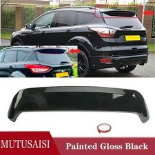 Fit For Ford Escape 2013-19 Rear Spoiler Trunk Roof Roofline Wing Gloss Black