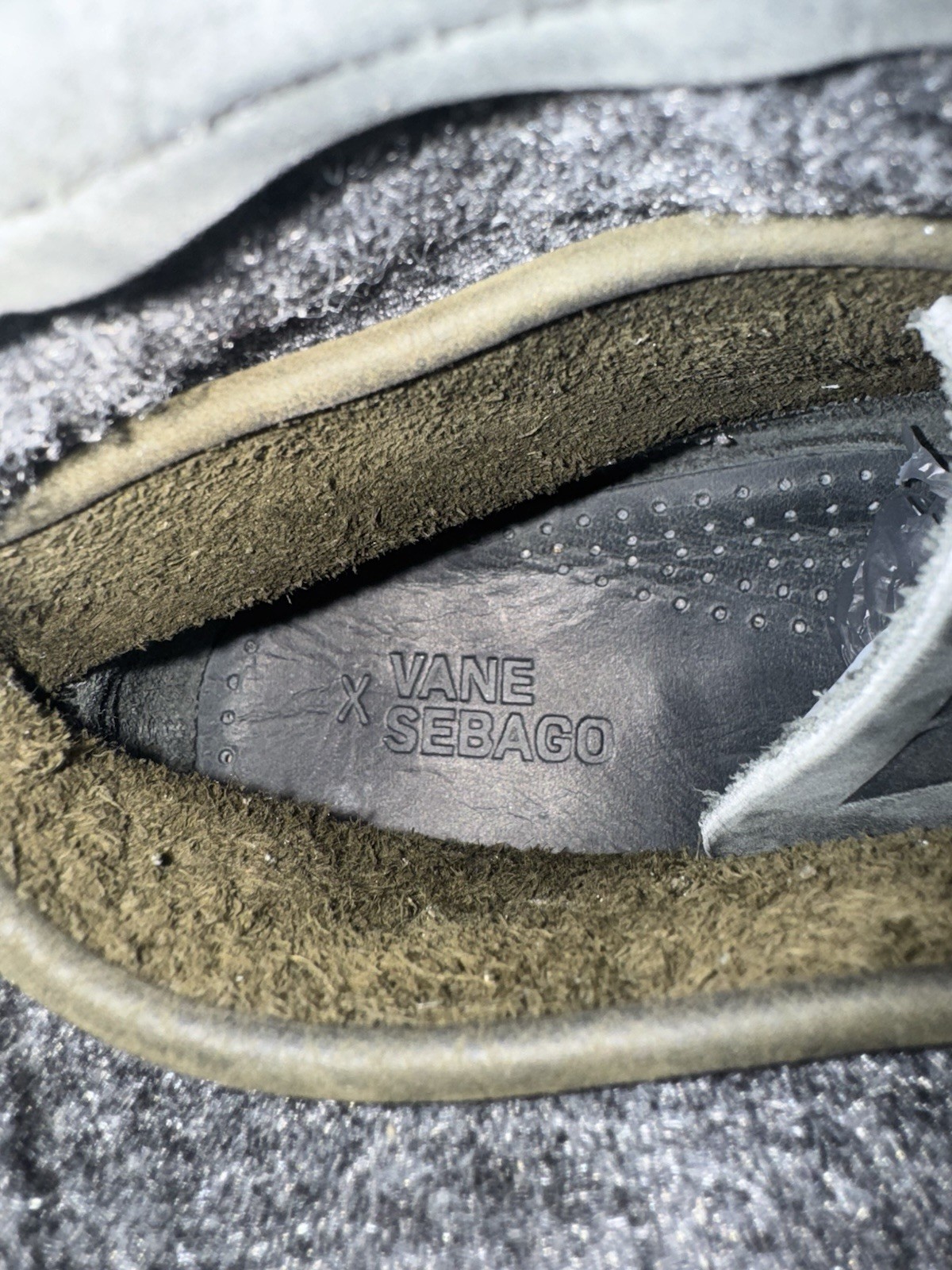 RARE 2011 Vane X Sebago Grey Olive Suede Field Boot Vibram Sole Men’s Size 13 image 7