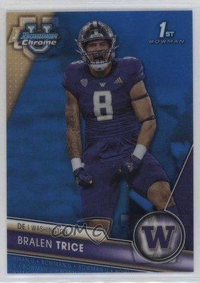 2023 Bowman U Chrome Blue Refractor 45/199 Bralen Trice #106 1in5
