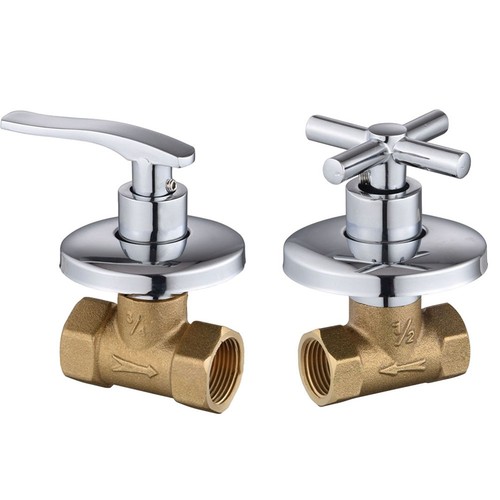 1X 1/2inch Brass Quick Opening Drain Valve Plumbing Fitting Shower Shutoff Valve