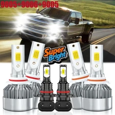 For Chevy Silverado 2500 HD Classic 2007 LED Headlight Hi Lo Beam Fog Light Bulb