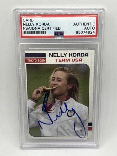 NELLY KORDA Psa Authentic Auto Autograph Team USA Olmypics Gold Medal U.S. Open