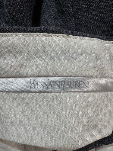 Yves Saint Laurent Dress Pants Mens Size 32x31 Gray Pleated Business Wedding - 第 4/11 張圖片