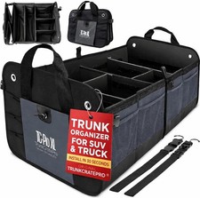 Car Trunk Organizer For Suv Truck Auto Cargo Storage Foldable Grey Xl