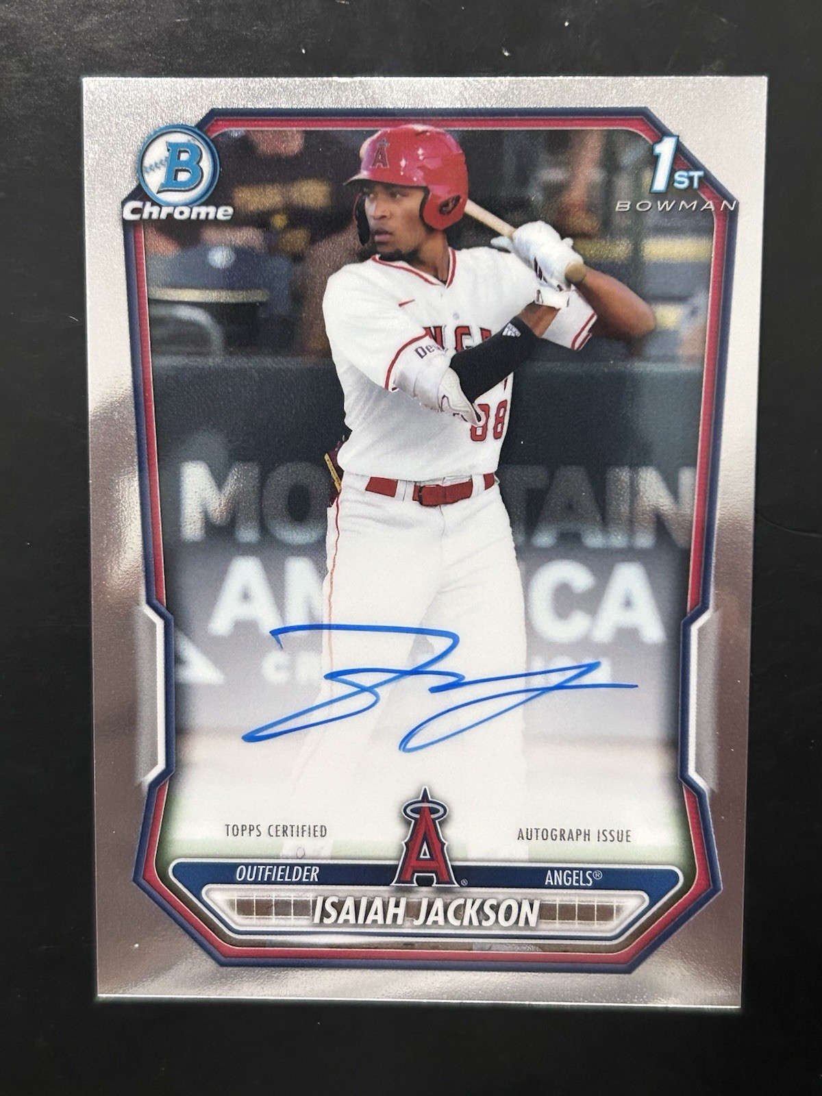 2026 Bowman Isaiah Jackson #CPA-IJ Chrome Auto 1st Prospect Angels