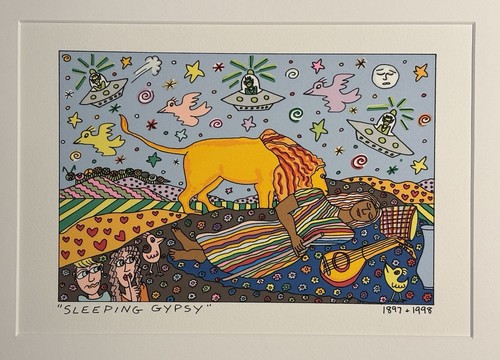 James Rizzi: original Siebdruck „SLEEPING GYPSY“, 1998, CLASSIC, gerahmt - Picture 3 of 8