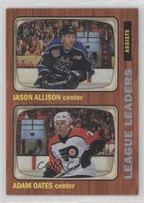 2002-03 Topps Heritage League Leaders Adam Oates Jason Allison #110 HOF 8tn
