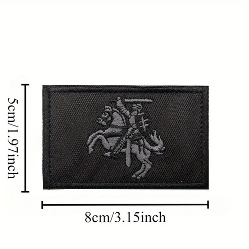 Kreuzritter Ritter Pferd Christentum| Patch Klett Aufnäher Emblem |Moral Outdoor - Bild 5 von 5