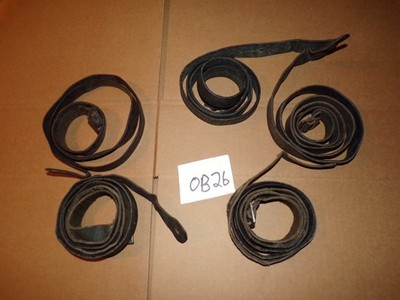 Lot of 5 Brown Leather Finn Mosin Slings m39 strap only incomplete no stud