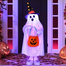 Outdoor Halloween Color Changing Light Up Ghost Decoration 38 Inch