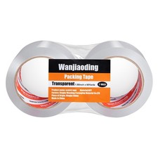 Heavy Duty Packing Tape 2 Rolls, Clear, 2.7 mil, 1.88" x 60Y  Total 120Y, Ul...