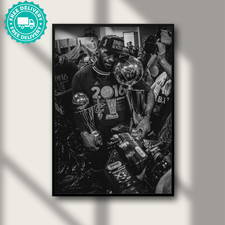 Lebron James Poster, Basketball Wall Art, Vintage NBA Poster, Sports Framed