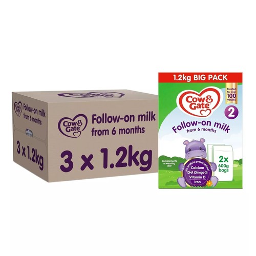 6 x 600g Cow & Gate Follow-On Milk Suitable From 6+ Months - Picture 1 of 10