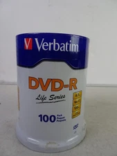 VERBATIM Life Series 16X DVD-R DVDR 4.7GB Branded Logo 100 pack SPECIAL SALE NOW