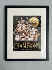 New York Knicks 2026 NBA Champions Collage Framed  Matted 8x10 Photo /Full Team