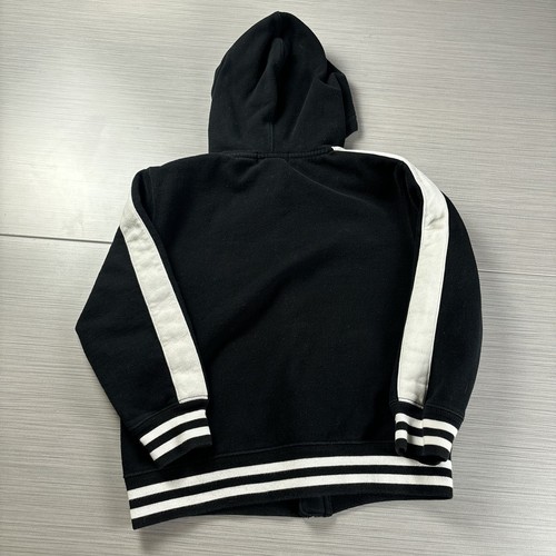 Polo Ralph Lauren Hoodie Youth 6 Black Gold Pony Crest Zip Up Sweatshirt Jacket - Picture 5 of 5