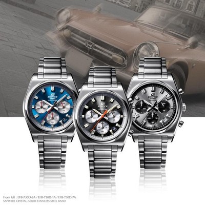 Casio EFB-730D Edifice Herrenuhr Chronograph Saphirglas Armbanduhr 10 bar wasser