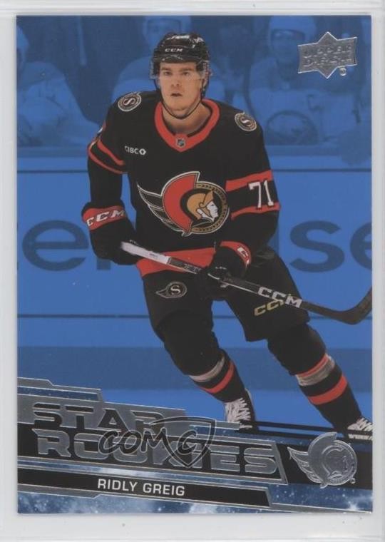 2023-24 Upper Deck Star Rookies Box Set Blue Ridly Greig #8 RC 0i6