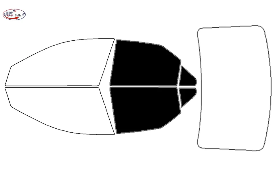 Kit de película de tinte de ventana de 2 capas precortada para Cadillac CTS sedán 2008-2013 Foto 3 de 4