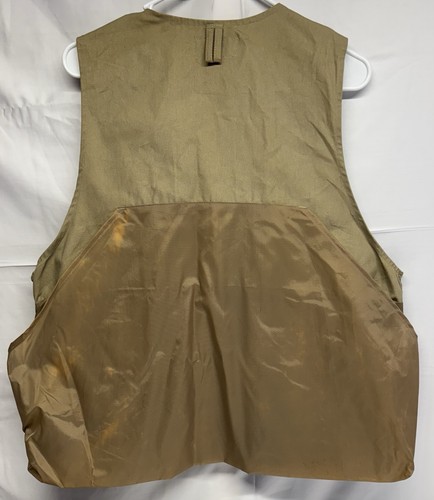 Sports Afield Fishing Vest Mens Large Tan Nylon Zip Up Hunt Fish Outdoor - Picture 2 of 6