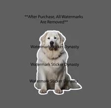Great Pyrenees Sticker Waterproof Decal Dog Pet Animal Guardian Farm Gift NEW