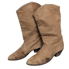 Vintage Dingo Western Boots Womens 7 Soft Supple Leather Yoke Rodeo Retro Boho