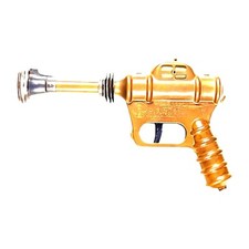 Vintage Rogers Ray Gun pic on Metal Fridge Magnet