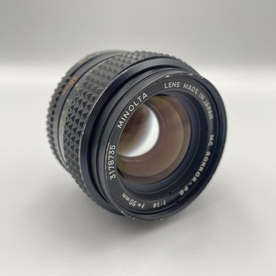Near MINT】 Minolta MC ROKKOR-PG 50mm f1.4 Standard MF MD Mount