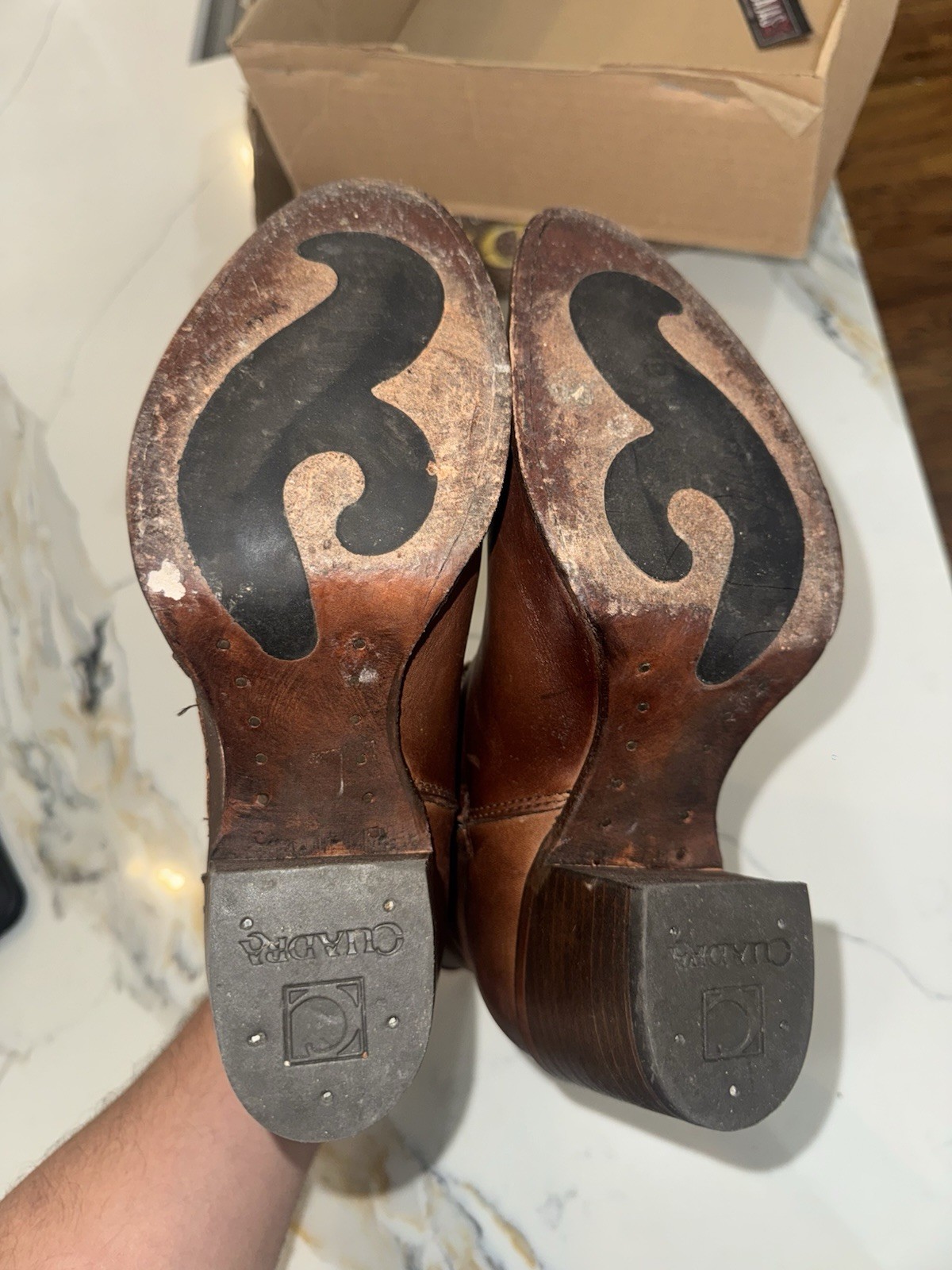 Cuadra Python & Leather Boots Handmade Patchwork … - image 7