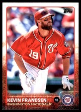 Kevin Frandsen 2015 Topps #502 Nationals MLB READ FREE SHIPPING AutographDen