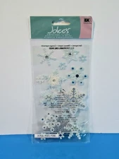 FREE SHIP! 2012 Vtg. Jolee's CHRISTMAS SNOWFLAKES Scrapbook Sticker Crafts