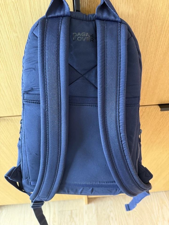 DAGNE DOVER 大号海军蓝达科他背包 - 拉链 — 第 3/4 张图片