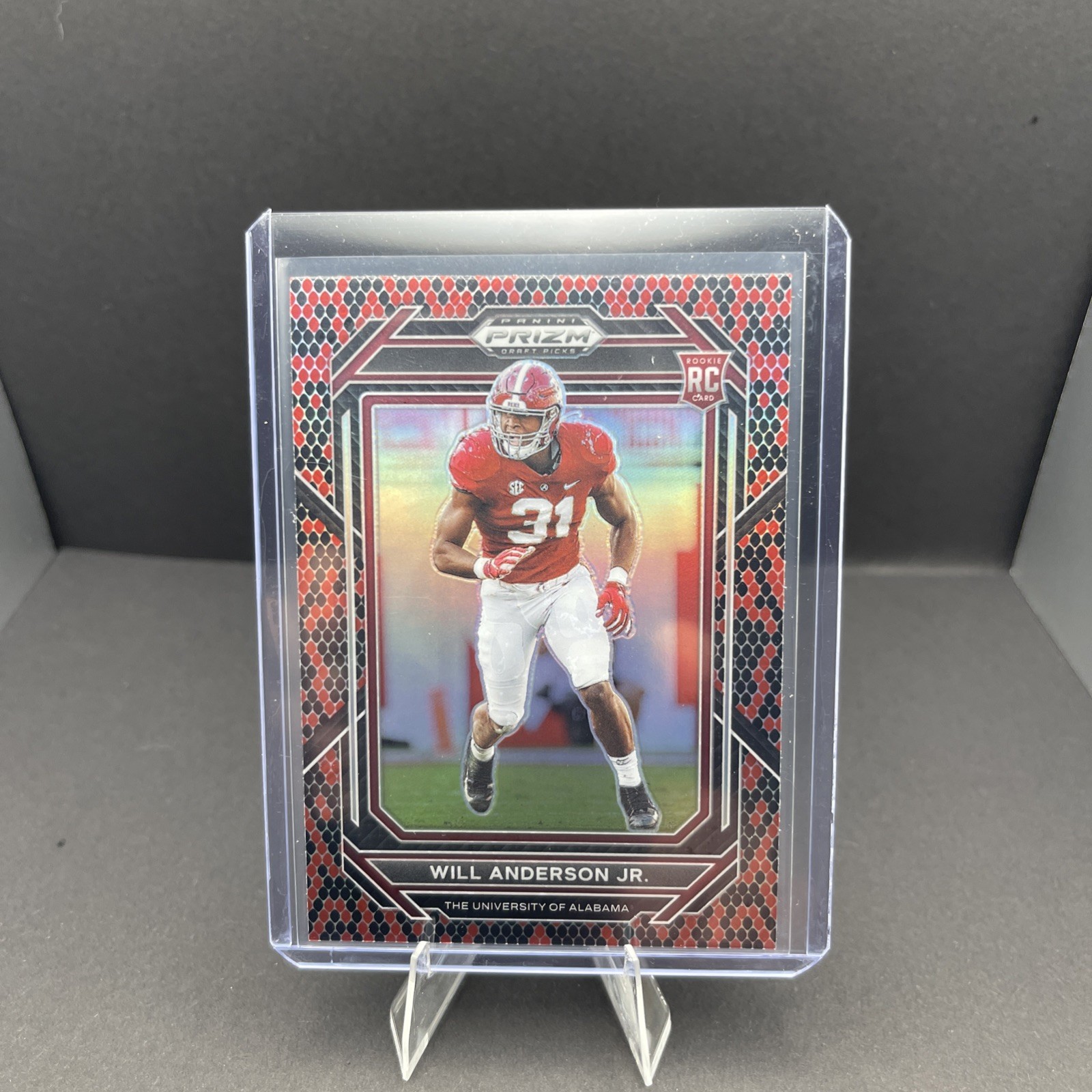 2023 Panini Prizm Draft Picks Will Anderson Jr. Snakeskin Rookie #162