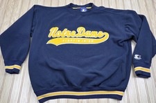Vintage 90's Starter Notre Dame Fighting Irish Crewneck Sweatshirt Mens XL NCAA