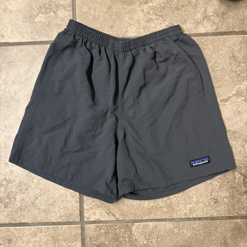 Patagonia Herren grau Baggies 5" Schrittlänge Netz gefüttert Kordelzug Shorts XS