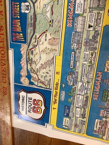 3 Vintage Route 66 Posters AZ Main Street Americas Ghost Road Rare HTF - Picture 7 of 10