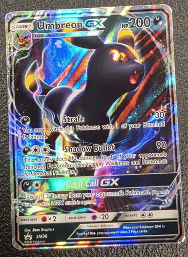 Pokemon Umbreon GX SM36 Black Star Promo
