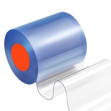 VEVOR Clear PVC Strip Curtain, 50 ft Length x 8 in Width, Plastic Door Strip Bul
