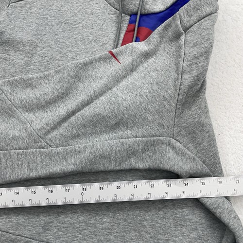Nike NFL New York Giants Gray Blue Mens XL Fleece Swoosh Pullover Hoodie - Picture 5 of 8
