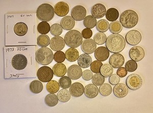 Mixed Foreign Coin lot Many Countries & Dates Collectible Rare Money - Free Ship